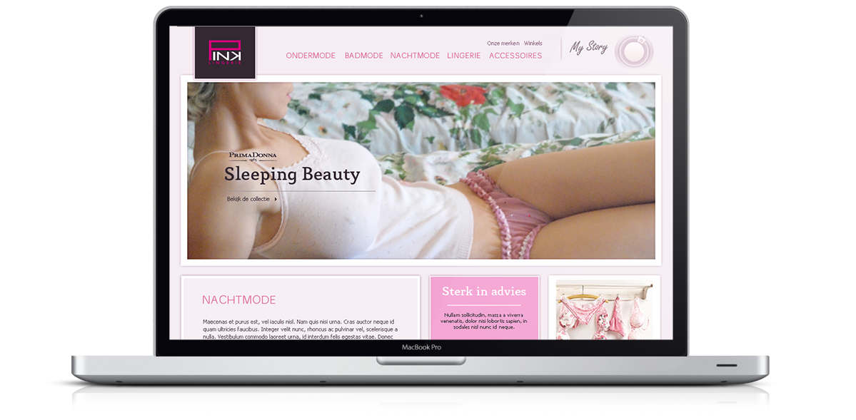 Pink Lingerie Website